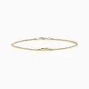 Effy Jewelry 14K Yellow Gold Heart Curb Chain Bracelet | Bracelets