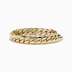 Effy Jewelry 14K Yellow Gold Hollow Curb Chain Bracelet 7.5" | Bracelets