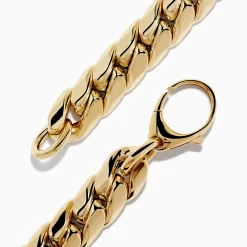 Effy Jewelry 14K Yellow Gold Hollow Curb Chain Bracelet 7.5