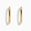 Effy Jewelry 14K Yellow Gold Hollow Oval Hoop Earrings | Earrings