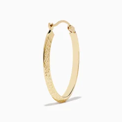 Effy Jewelry 14K Yellow Gold Kniff Edge Tube Hoops | Earrings