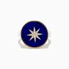 Effy Jewelry 14K Yellow Gold Lapis and Diamond Compass Ring | Rings