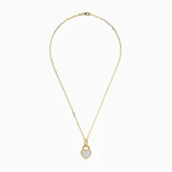 Effy Jewelry 14K Yellow Gold Mother of Pearl Heart Pendant | Necklaces & Pendants