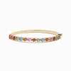 Effy Jewelry 14K Yellow Gold Multi Sapphire and Diamond Bangle | Bracelets