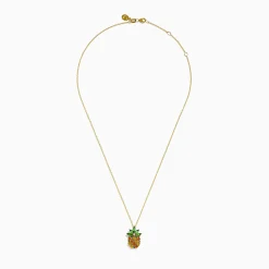 Effy Jewelry 14K Yellow Gold Multi Sapphire Tsavorite and Diamond Pinapple Pendant | Necklaces & Pendants