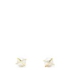 Effy Jewelry 14K Yellow Gold Pearl and Diamond Accented Stud Earrings, 0.14 TCW | Earrings