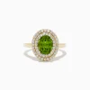 BH Multi 14K Yellow Gold Perdiot and Diamond Ring | Rings