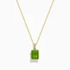 BH Multi 14K Yellow Gold Peridot and Diamond Pendant | Necklaces & Pendants