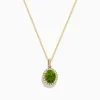 BH Multi 14K Yellow Gold Peridot and Diamond Pendant | Necklaces & Pendants