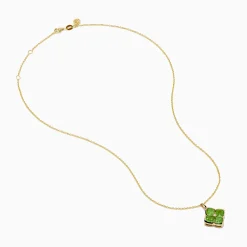 Effy Jewelry 14K Yellow Gold Peridot and Diamond Pendant | Necklaces & Pendants