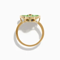 Effy Jewelry 14K Yellow Gold Peridot and Diamond Ring | Rings