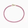 Effy Jewelry 14K Yellow Gold Pink Sapphire Tennis Bracelet | Bracelets