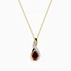 Effy Jewelry 14K Yellow Gold Rhodolite and Diamond Pendant | Necklaces & Pendants