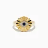Effy Jewelry 14K Yellow Gold Sapphire and Diamond Evil Eye Ring | Rings