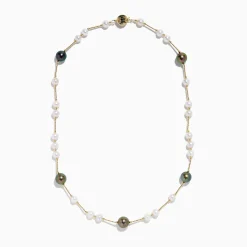 Effy Jewelry 14K Yellow Gold Tahitian and Freshwater Pearl Necklace | Necklaces & Pendants