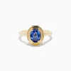 Effy Jewelry 14K Yellow Gold Tanzanite Faux-Triple Bezel Ring | Rings
