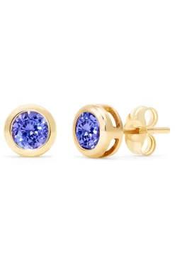 Effy Jewelry 14K Yellow Gold Tanzanite Stud Earrings, 0.91 TCW | Earrings