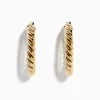 Effy Jewelry 14K Yellow Gold Twisted Tube Hoops | Earrings