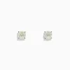 Effy Jewelry 14 Karat White Gold Diamond Stud Earrings with 1.50TCW Round Diamonds | Earrings