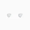 Effy Jewelry 14 Karat White Gold Diamond Stud Earrings with 1.00TCW Round Diamonds | Earrings