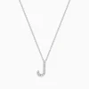 Effy Jewelry 14 Karat White Gold Initial "J" Diamond Necklace | Necklaces & Pendants