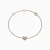 Effy Jewelry Kidz 14K Rose Gold Diamond Heart Bracelet, 0.14 TCW | Bracelets