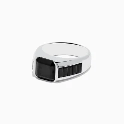 Effy Jewelry Men's 925 Sterling Silver Black Spinel Ring | Mens