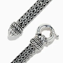 BH Multi Men's 925 Sterling Silver Braided Chain Tiger Eye Bracelet 5.0 TCW | Mens