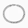 BH Multi Men's 925 Sterling Silver Curb Chain Bracelet | Mens