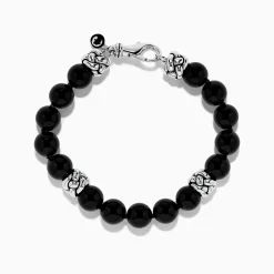 Effy Jewelry Men's 925 Sterling Silver Onyx Bracelet | Mens