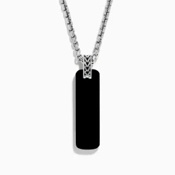 Effy Jewelry Men's 925 Sterling Silver Onyx Pendant | Mens