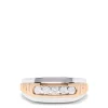 Effy Jewelry Men's 14K White and Rose Gold Diamond Ring, 0.49 TCW | Mens