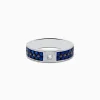 Effy Jewelry Men's 14K White Gold Blue Sapphire and Diamond Ring, 1.69 TCW | Mens