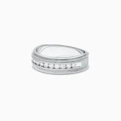 Effy Jewelry Men's 14K White Gold Diamond Ring, 0.47 TCW | Mens