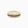 Effy Jewelry Men's 14K Yellow Gold Black Diamond Ring | Mens