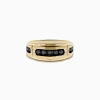 Effy Jewelry Men's 14K Yellow Gold Black and White Diamond Ring | Mens