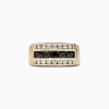 Effy Jewelry Men's 14K Yellow Gold Black and White Diamond Ring, 1.67 TCW | Mens