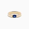 Effy Jewelry Men's 14K Yellow Gold Blue Sapphire Ring | Mens