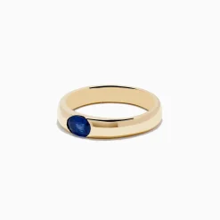 Effy Jewelry Men's 14K Yellow Gold Blue Sapphire Ring | Mens