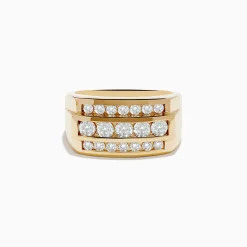 Effy Jewelry Men's 14K Yellow Gold Diamond Ring | Mens