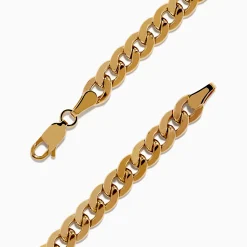 Effy Jewelry Men's 14K Yellow Gold Diamond Anchor Chain Bracelet | Mens