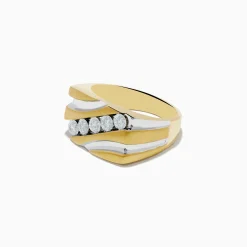 Effy Jewelry Men's 14K Yellow Gold Diamond Ring | Mens