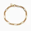 Effy Jewelry Men's 14K Yellow Gold Figaro Chain Bracelet | Mens