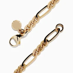 Effy Jewelry Men's 14K Yellow Gold Figaro Chain Bracelet | Mens