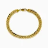 Effy Jewelry Men's 14K Yellow Gold Hollow Curb Chain Link Bracelet 8.5" | Mens