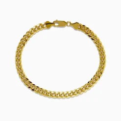 Effy Jewelry Men's 14K Yellow Gold Hollow Curb Chain Link Bracelet 8 3/4" | Mens