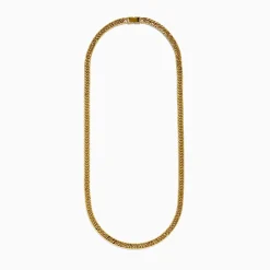 Effy Jewelry Men's 14K Yellow Gold Hollow Cuban Chain Necklace - 26'' | Mens