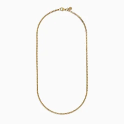 Effy Jewelry Men's 14K Yellow Gold Venetian Box Chain Necklace, 22'' | Mens