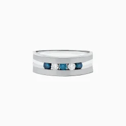 Effy Jewelry Men's Men's Blue and White Diamond Ring, .49 TCW | Mens