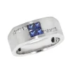 Effy Jewelry Men's Sapphire and Diamond Ring, 0.98 TCW | Mens